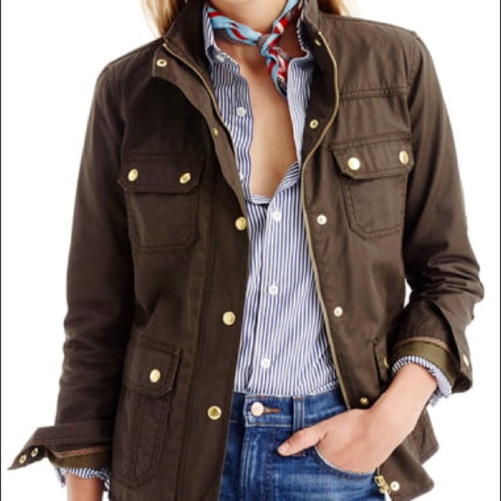 J.Crew Olive Green Downtown Field Jacket